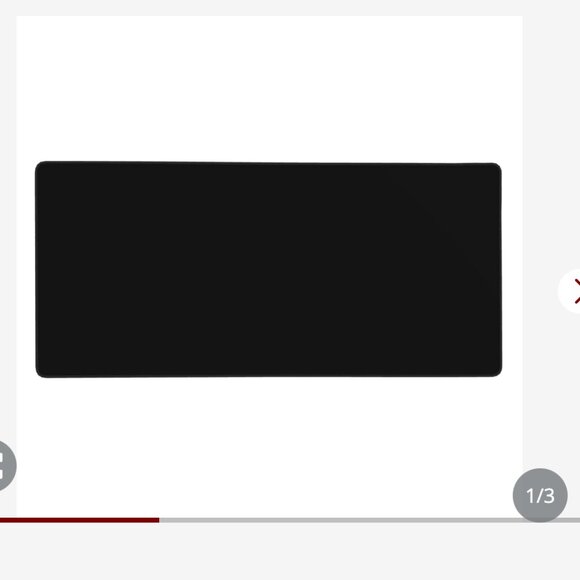 Mouse Pad - Classic Black Mouse Pad With Non-Slip Rubber Base NEW - Picture 1 of 7